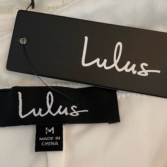 Lulus Flirting with Desire White Lace Bodycon Dress Size Medium - Picture 8 of 10